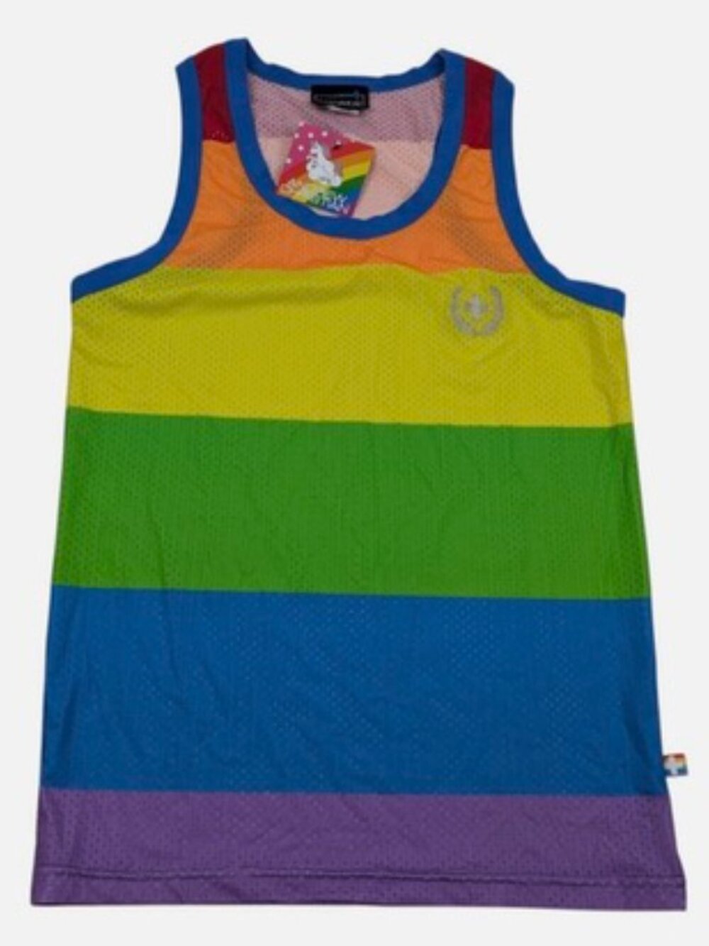 Andrew Christian Rainbow Mesh Tank Top • Size S • Like New Condition - Picture 2 of 9